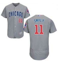 Mens Majestic Chicago Cubs 11 Drew Smyly Grey Road Flex Base Authentic Collection MLB Jersey Mens Majestic Chicago Cubs 11 Drew Smyly Grey Road Flex Base Authentic Collection MLB Jersey