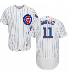 Mens Majestic Chicago Cubs 11 Yu Darvish White Home Flex Base Authentic Collection MLB Jersey Mens Majestic Chicago Cubs 11 Yu Darvish White Home Flex Base Authentic Collection MLB Jersey