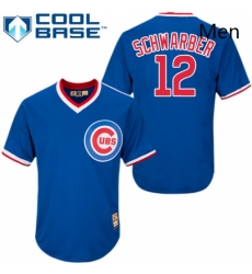 Mens Majestic Chicago Cubs 12 Kyle Schwarber Replica Royal Blue Cooperstown MLB Jersey Mens Majestic Chicago Cubs 12 Kyle Schwarber Replica Royal Blue Cooperstown MLB Jersey