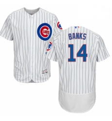 Mens Majestic Chicago Cubs 14 Ernie Banks White Home Flex Base Authentic Collection MLB Jersey Mens Majestic Chicago Cubs 14 Ernie Banks White Home Flex Base Authentic Collection MLB Jersey