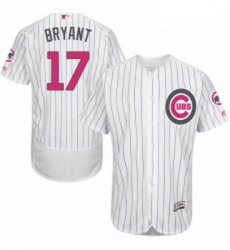 Mens Majestic Chicago Cubs 17 Kris Bryant Authentic White 2016 Mothers Day Fashion Flex Base MLB Jersey Mens Majestic Chicago Cubs 17 Kris Bryant Authentic White 2016 Mothers Day Fashion Flex Base MLB Jersey