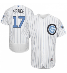 Mens Majestic Chicago Cubs 17 Mark Grace Authentic White 2016 Fathers Day Fashion Flex Base MLB Jersey Mens Majestic Chicago Cubs 17 Mark Grace Authentic White 2016 Fathers Day Fashion Flex Base MLB Jersey