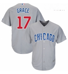 Mens Majestic Chicago Cubs 17 Mark Grace Replica Grey Road Cool Base MLB Jersey Mens Majestic Chicago Cubs 17 Mark Grace Replica Grey Road Cool Base MLB Jersey