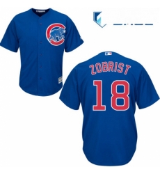 Mens Majestic Chicago Cubs 18 Ben Zobrist Replica Royal Blue Alternate Cool Base MLB Jersey Mens Majestic Chicago Cubs 18 Ben Zobrist Replica Royal Blue Alternate Cool Base MLB Jersey
