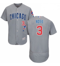Mens Majestic Chicago Cubs 3 David Ross Grey Road Flexbase Authentic Collection MLB Jersey Mens Majestic Chicago Cubs 3 David Ross Grey Road Flexbase Authentic Collection MLB Jersey