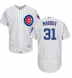 Mens Majestic Chicago Cubs 31 Greg Maddux White Home Flex Base Authentic Collection MLB Jersey Mens Majestic Chicago Cubs 31 Greg Maddux White Home Flex Base Authentic Collection MLB Jersey