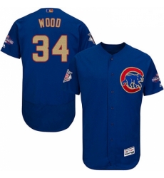 Mens Majestic Chicago Cubs 34 Kerry Wood Authentic Royal Blue 2017 Gold Champion Flex Base MLB Jersey Mens Majestic Chicago Cubs 34 Kerry Wood Authentic Royal Blue 2017 Gold Champion Flex Base MLB Jersey
