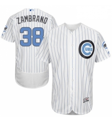 Mens Majestic Chicago Cubs 38 Carlos Zambrano Authentic White 2016 Fathers Day Fashion Flex Base MLB Jersey Mens Majestic Chicago Cubs 38 Carlos Zambrano Authentic White 2016 Fathers Day Fashion Flex Base MLB Jersey
