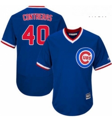 Mens Majestic Chicago Cubs 40 Willson Contreras Replica Royal Blue Cooperstown Cool Base MLB Jersey Mens Majestic Chicago Cubs 40 Willson Contreras Replica Royal Blue Cooperstown Cool Base MLB Jersey