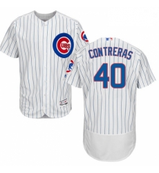Mens Majestic Chicago Cubs 40 Willson Contreras White Home Flexbase Authentic Collection MLB Jersey Mens Majestic Chicago Cubs 40 Willson Contreras White Home Flexbase Authentic Collection MLB Jersey