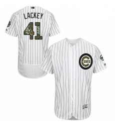 Mens Majestic Chicago Cubs 41 John Lackey Authentic White 2016 Memorial Day Fashion Flex Base MLB Jersey Mens Majestic Chicago Cubs 41 John Lackey Authentic White 2016 Memorial Day Fashion Flex Base MLB Jersey