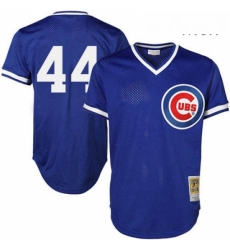 Mens Majestic Chicago Cubs 44 Anthony Rizzo Replica Royal Blue Throwback MLB Jersey Mens Majestic Chicago Cubs 44 Anthony Rizzo Replica Royal Blue Throwback MLB Jersey