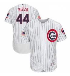 Mens Majestic Chicago Cubs 44 Anthony Rizzo White Stars Stripes Authentic Collection Flex Base MLB Jersey Mens Majestic Chicago Cubs 44 Anthony Rizzo White Stars Stripes Authentic Collection Flex Base MLB Jersey
