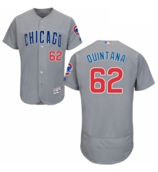 Mens Majestic Chicago Cubs 62 Jose Quintana Grey Road Flexbase Authentic Collection MLB Jersey Mens Majestic Chicago Cubs 62 Jose Quintana Grey Road Flexbase Authentic Collection MLB Jersey
