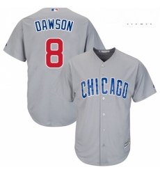 Mens Majestic Chicago Cubs 8 Andre Dawson Replica Grey Road Cool Base MLB Jersey Mens Majestic Chicago Cubs 8 Andre Dawson Replica Grey Road Cool Base MLB Jersey