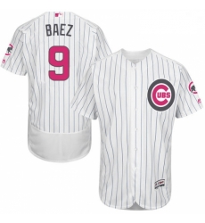 Mens Majestic Chicago Cubs 9 Javier Baez Authentic White 2016 Mothers Day Fashion Flex Base MLB Jersey Mens Majestic Chicago Cubs 9 Javier Baez Authentic White 2016 Mothers Day Fashion Flex Base MLB Jersey
