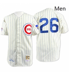 Mens Mitchell and Ness Chicago Cubs 26 Billy Williams Replica Cream 1969 Throwback MLB Jersey Mens Mitchell and Ness Chicago Cubs 26 Billy Williams Replica Cream 1969 Throwback MLB Jersey