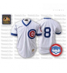 Mens Mitchell and Ness Chicago Cubs 8 Andre Dawson Authentic WhiteBlue Strip Throwback MLB Jersey Mens Mitchell and Ness Chicago Cubs 8 Andre Dawson Authentic WhiteBlue Strip Throwback MLB Jersey