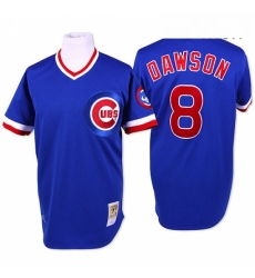 Mens Mitchell and Ness Chicago Cubs 8 Andre Dawson Replica Blue Throwback MLB Jersey Mens Mitchell and Ness Chicago Cubs 8 Andre Dawson Replica Blue Throwback MLB Jersey