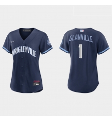 Chicago Cubs 1 Doug Glanville Women Nike 2021 City Connect Navy MLB Jersey Chicago Cubs 1 Doug Glanville Women Nike 2021 City Connect Navy MLB Jersey