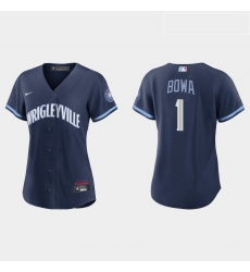 Chicago Cubs 1 Larry Bowa Women Nike 2021 City Connect Navy MLB Jersey Chicago Cubs 1 Larry Bowa Women Nike 2021 City Connect Navy MLB Jersey