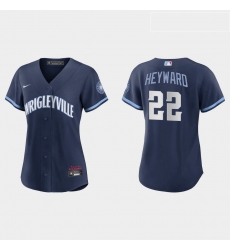 Chicago Cubs 22 Jason Heyward Women Nike 2021 City Connect Navy MLB Jersey Chicago Cubs 22 Jason Heyward Women Nike 2021 City Connect Navy MLB Jersey