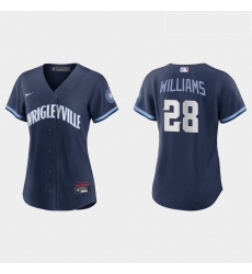 Chicago Cubs 28 Mitch Williams Women Nike 2021 City Connect Navy MLB Jersey Chicago Cubs 28 Mitch Williams Women Nike 2021 City Connect Navy MLB Jersey