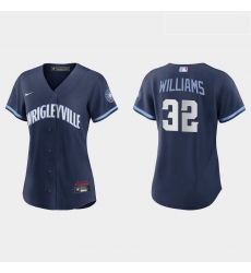 Chicago Cubs 32 Trevor Williams Women Nike 2021 City Connect Navy MLB Jersey Chicago Cubs 32 Trevor Williams Women Nike 2021 City Connect Navy MLB Jersey