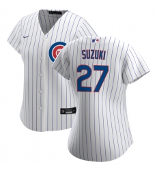 Chicago Cubs 44 #27 Seiya Suzuki Nike Women Home 2020 MLB Player Jersey White Chicago Cubs 44 #27 Seiya Suzuki Nike Women Home 2020 MLB Player Jersey White