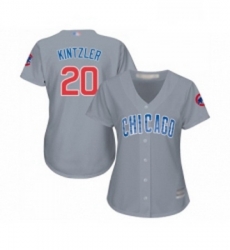 Womens Chicago Cubs 20 Brandon Kintzler Authentic Grey Road Baseball Jersey Womens Chicago Cubs 20 Brandon Kintzler Authentic Grey Road Baseball Jersey