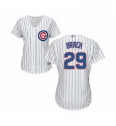 Womens Chicago Cubs 29 Brad Brach Authentic White Home Cool Base Baseball Jersey Womens Chicago Cubs 29 Brad Brach Authentic White Home Cool Base Baseball Jersey