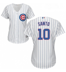 Womens Majestic Chicago Cubs 10 Ron Santo Authentic White Home Cool Base MLB Jersey Womens Majestic Chicago Cubs 10 Ron Santo Authentic White Home Cool Base MLB Jersey
