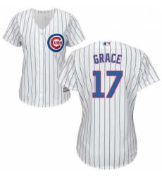 Womens Majestic Chicago Cubs 17 Mark Grace Authentic White Home Cool Base MLB Jersey Womens Majestic Chicago Cubs 17 Mark Grace Authentic White Home Cool Base MLB Jersey