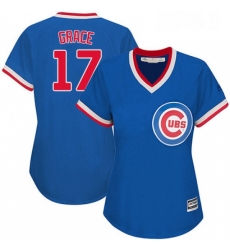 Womens Majestic Chicago Cubs 17 Mark Grace Replica Royal Blue Cooperstown MLB Jersey Womens Majestic Chicago Cubs 17 Mark Grace Replica Royal Blue Cooperstown MLB Jersey