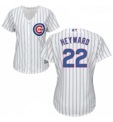 Womens Majestic Chicago Cubs 22 Jason Heyward Authentic White Home Cool Base MLB Jersey Womens Majestic Chicago Cubs 22 Jason Heyward Authentic White Home Cool Base MLB Jersey