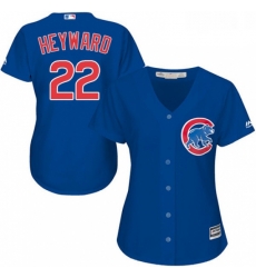 Womens Majestic Chicago Cubs 22 Jason Heyward Replica Royal Blue Alternate MLB Jersey Womens Majestic Chicago Cubs 22 Jason Heyward Replica Royal Blue Alternate MLB Jersey