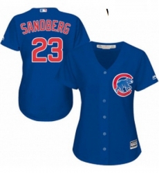 Womens Majestic Chicago Cubs 23 Ryne Sandberg Authentic Royal Blue Alternate MLB Jersey Womens Majestic Chicago Cubs 23 Ryne Sandberg Authentic Royal Blue Alternate MLB Jersey
