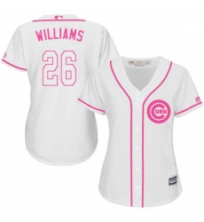 Womens Majestic Chicago Cubs 26 Billy Williams Authentic White Fashion MLB Jersey Womens Majestic Chicago Cubs 26 Billy Williams Authentic White Fashion MLB Jersey