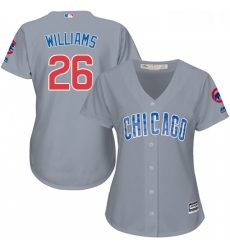 Womens Majestic Chicago Cubs 26 Billy Williams Replica Grey Road MLB Jersey Womens Majestic Chicago Cubs 26 Billy Williams Replica Grey Road MLB Jersey