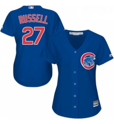 Womens Majestic Chicago Cubs 27 Addison Russell Replica Royal Blue Alternate MLB Jersey Womens Majestic Chicago Cubs 27 Addison Russell Replica Royal Blue Alternate MLB Jersey