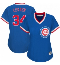 Womens Majestic Chicago Cubs 34 Jon Lester Authentic Royal Blue Cooperstown MLB Jersey Womens Majestic Chicago Cubs 34 Jon Lester Authentic Royal Blue Cooperstown MLB Jersey