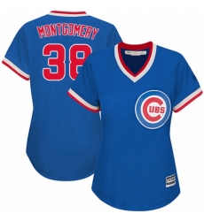Womens Majestic Chicago Cubs 38 Mike Montgomery Authentic Royal Blue Cooperstown MLB Jersey Womens Majestic Chicago Cubs 38 Mike Montgomery Authentic Royal Blue Cooperstown MLB Jersey