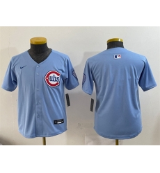 Youth Chicago Cubs Blank Blue 2024 25 2nd Alternate Limited Stitched Baseball Jersey Youth Chicago Cubs Blank Blue 2024 25 2nd Alternate Limited Stitched Baseball Jersey