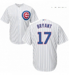 Youth Majestic Chicago Cubs 17 Kris Bryant Replica White Home Cool Base MLB Jersey Youth Majestic Chicago Cubs 17 Kris Bryant Replica White Home Cool Base MLB Jersey