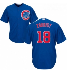 Youth Majestic Chicago Cubs 18 Ben Zobrist Replica Royal Blue Alternate Cool Base MLB Jersey Youth Majestic Chicago Cubs 18 Ben Zobrist Replica Royal Blue Alternate Cool Base MLB Jersey