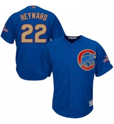 Youth Majestic Chicago Cubs 22 Jason Heyward Authentic Royal Blue 2017 Gold Champion Cool Base MLB Jersey Youth Majestic Chicago Cubs 22 Jason Heyward Authentic Royal Blue 2017 Gold Champion Cool Base MLB Jersey