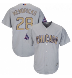 Youth Majestic Chicago Cubs 28 Kyle Hendricks Authentic Gray 2017 Gold Champion Cool Base MLB Jersey Youth Majestic Chicago Cubs 28 Kyle Hendricks Authentic Gray 2017 Gold Champion Cool Base MLB Jersey