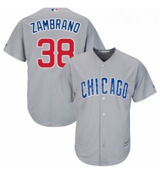 Youth Majestic Chicago Cubs 38 Carlos Zambrano Authentic Grey Road Cool Base MLB Jersey Youth Majestic Chicago Cubs 38 Carlos Zambrano Authentic Grey Road Cool Base MLB Jersey