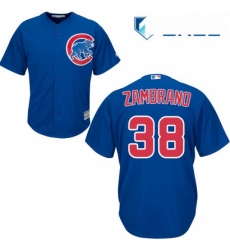 Youth Majestic Chicago Cubs 38 Carlos Zambrano Authentic Royal Blue Alternate Cool Base MLB Jersey Youth Majestic Chicago Cubs 38 Carlos Zambrano Authentic Royal Blue Alternate Cool Base MLB Jersey