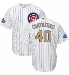 Youth Majestic Chicago Cubs 40 Willson Contreras Authentic White 2017 Gold Program Cool Base MLB Jersey Youth Majestic Chicago Cubs 40 Willson Contreras Authentic White 2017 Gold Program Cool Base MLB Jersey